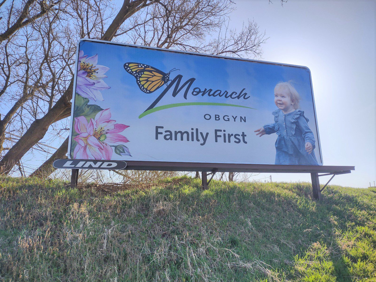 Monarch OBGYN billboard, obgyn billboard