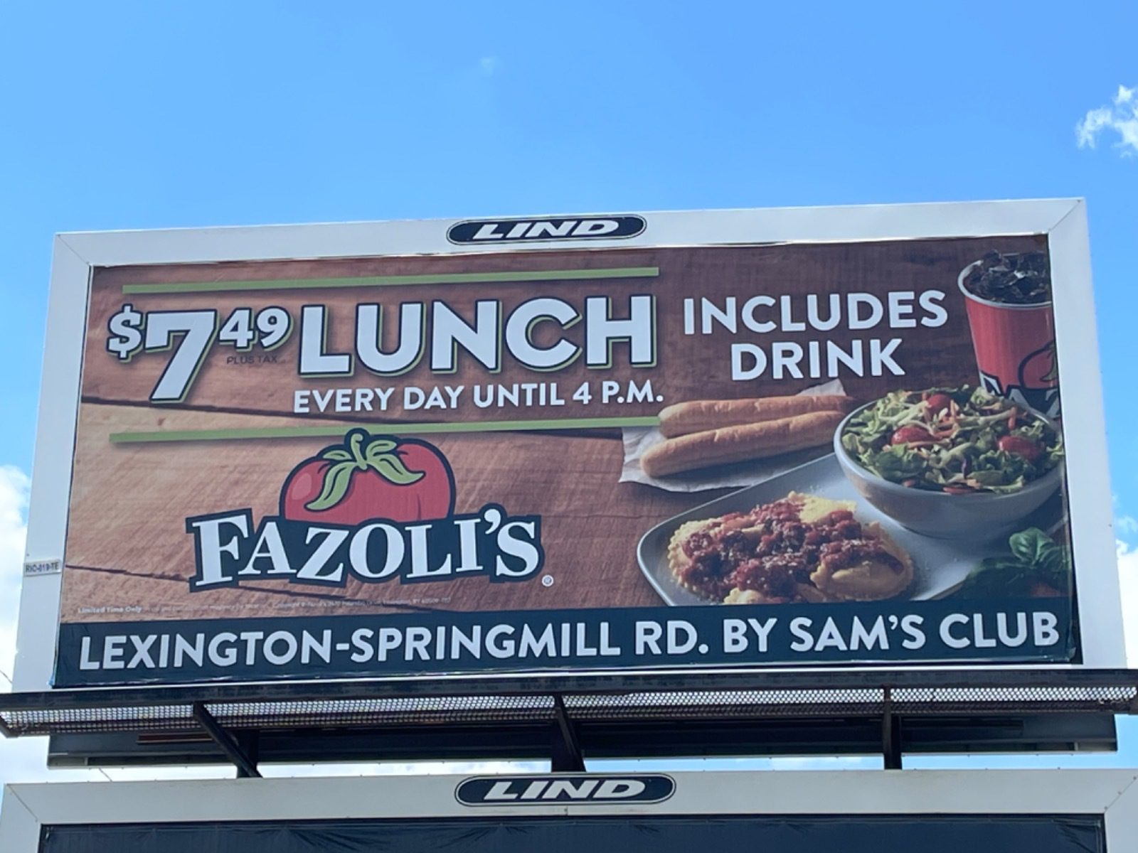 Fazoli's Billboard
