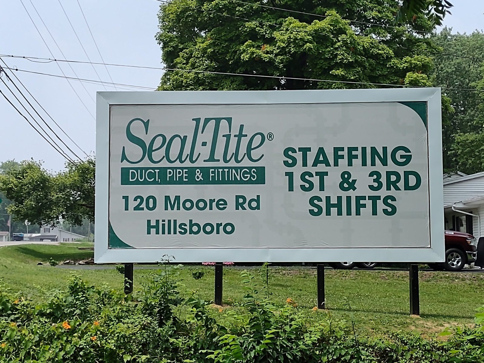 Seal Tite Billboard, hiring billboard, staffing billboard