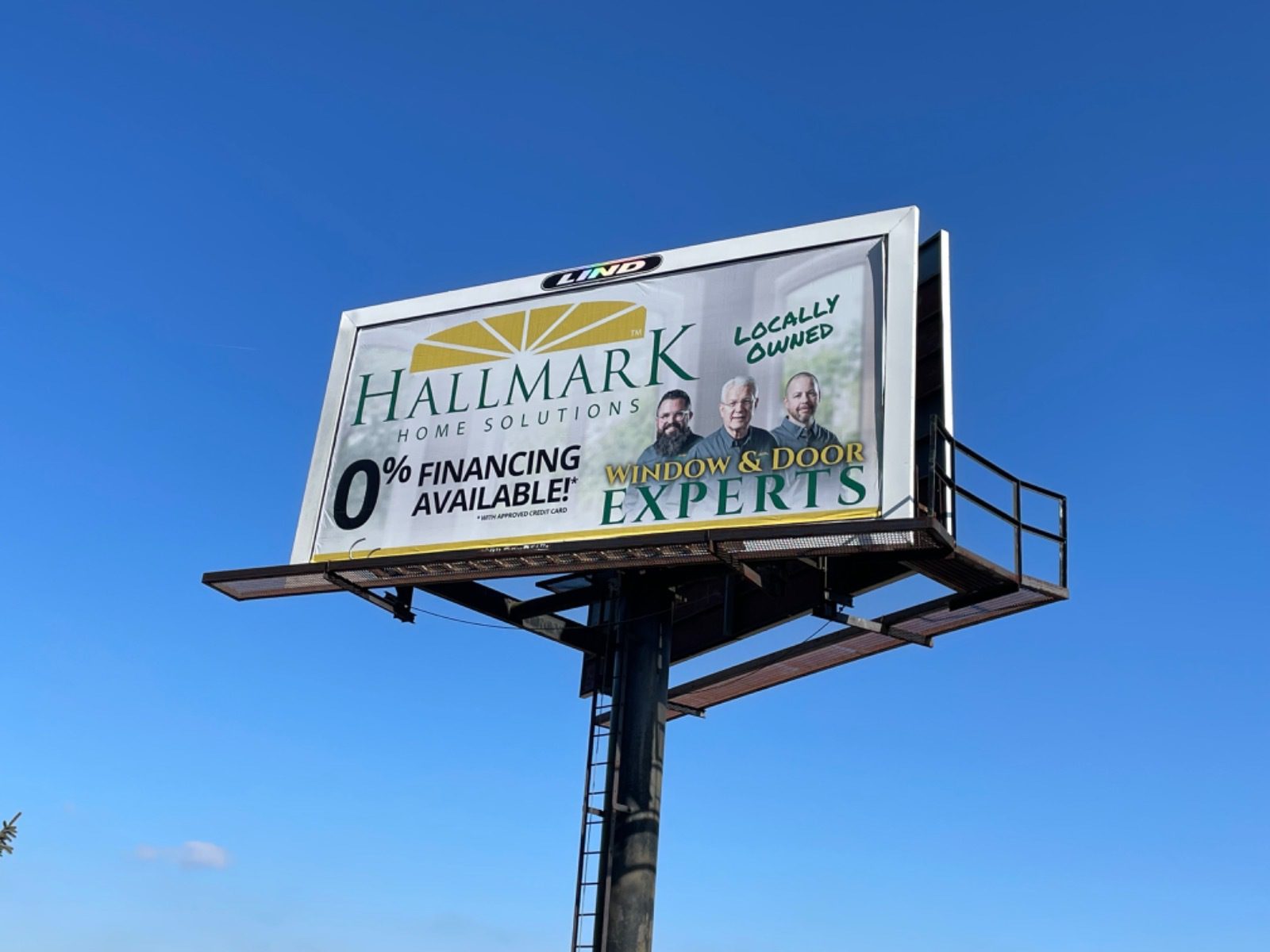 Hallmark Home Solutions billboard, home improvement billboard