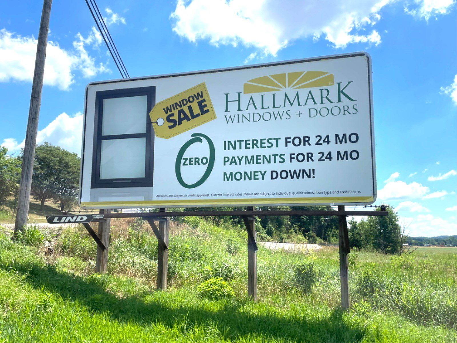Hallmark Home Solutions billboard, windows and doors billboard