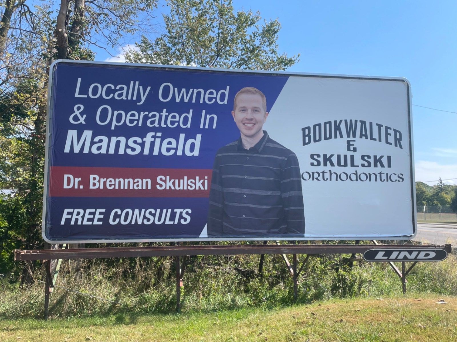 Bookwalter & Skulski Orthodontics, dentistry billboard